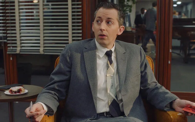 Josh Grisetti in character as Frank in The Marvelous Mrs. Maisel.