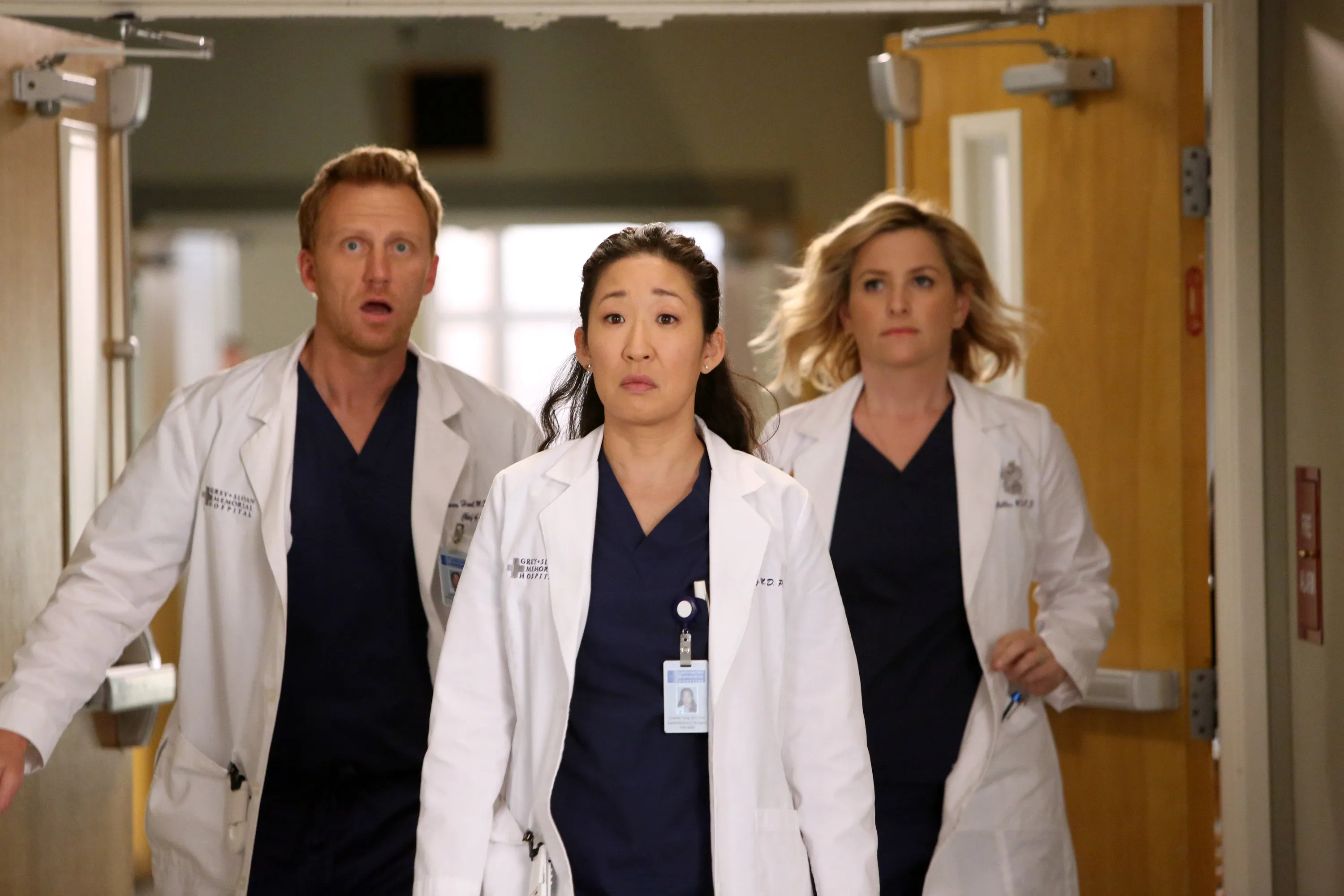Kevin McKidd, Sandra Oh, Jessica Capshaw in