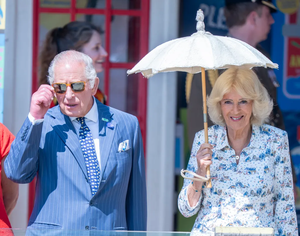 King Charles III and Queen Camilla visiting London Zoo.