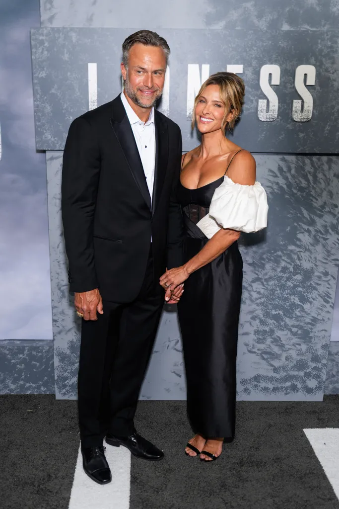 David Lemanowicz (L) and Jill Wagner attends Paramount+'s 