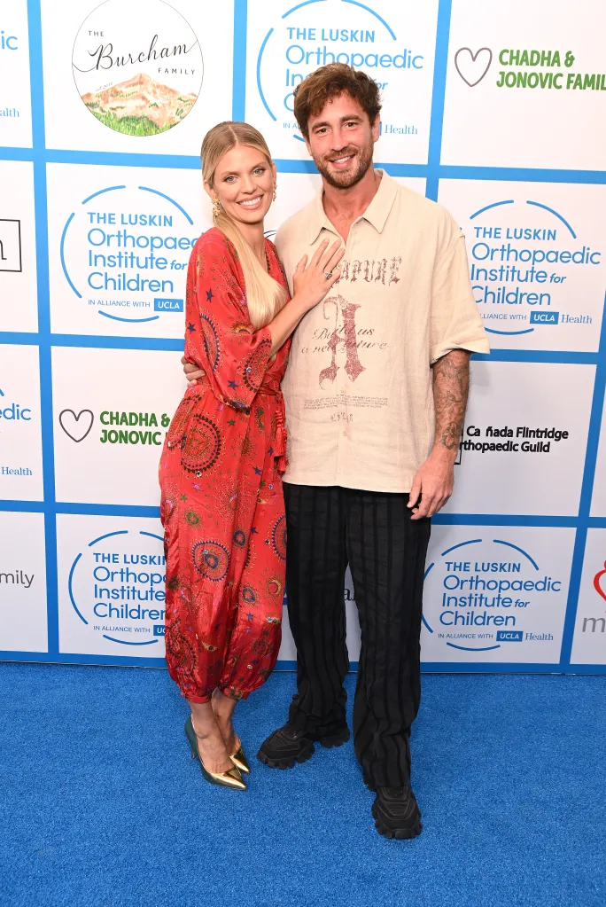 AnnaLynne McCord and Danny Cipriani pose together at the Stand for Kids Gala.