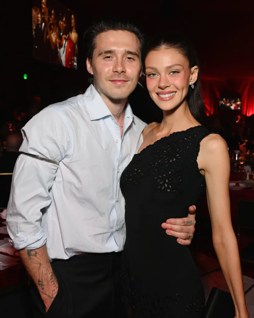 Brooklyn Peltz Beckham and Nicola Peltz Beckham pose for a photo at an event.