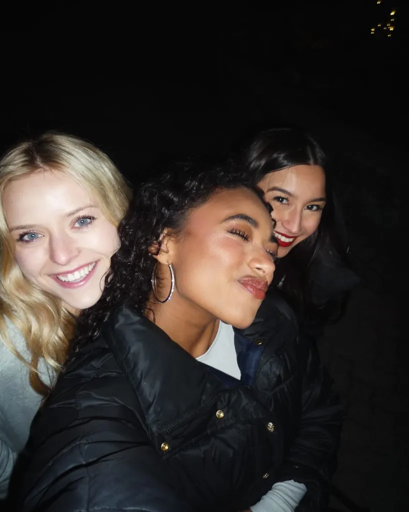Lexi Minetree, Chandler Kinney, and Danielle Chand pose together for a photo.