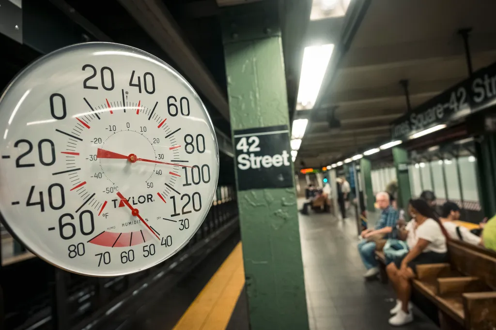 Thermometer at 42nd street.