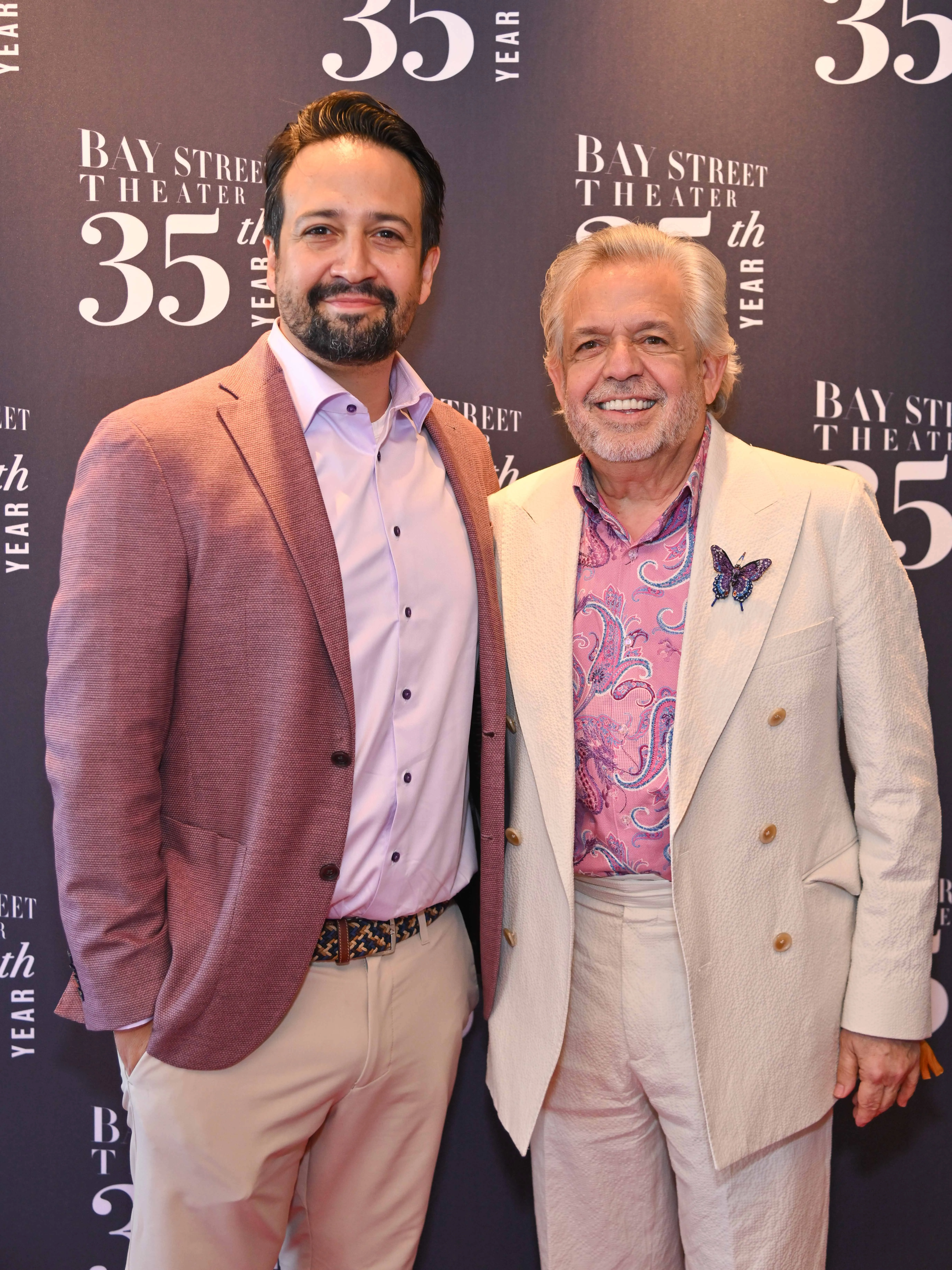 Lin Manuel Miranda and Luis A. Miranda Jr.