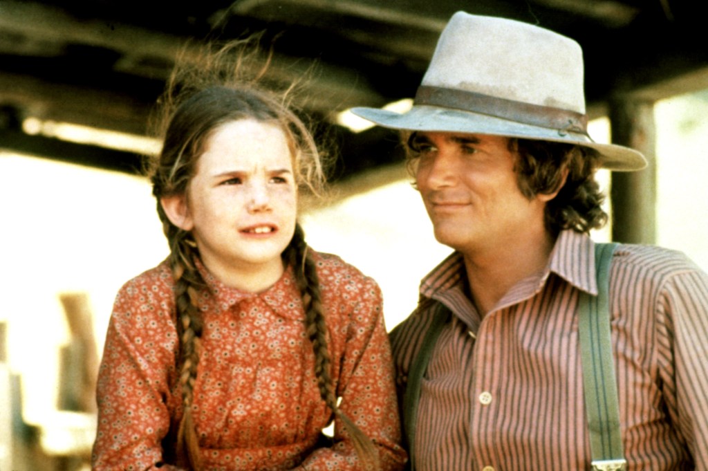 Michael Landon and Melissa Gilbert in "Little House on the Prairie."