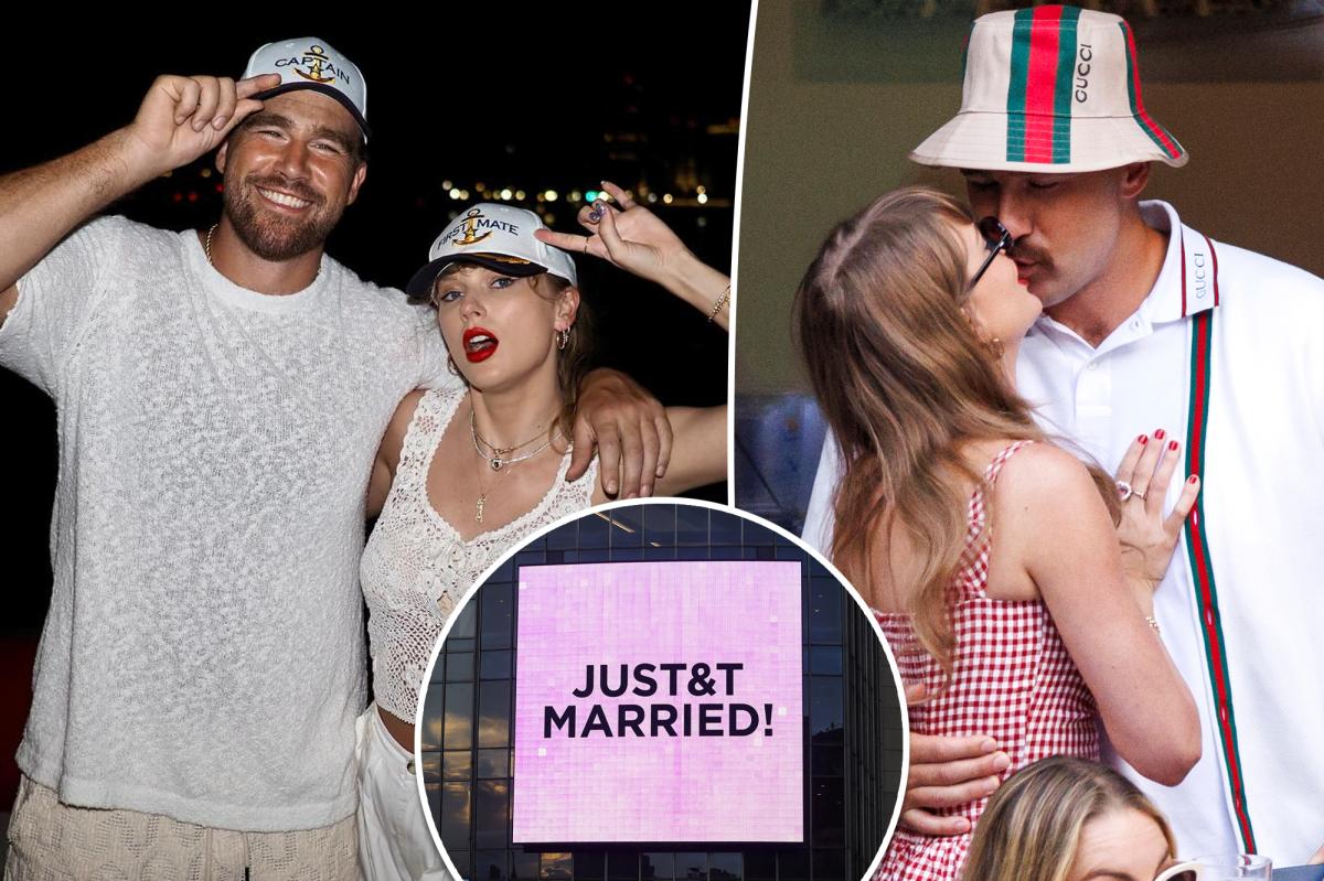 Taylor Swift and Travis Kelce marry in front of A-list pals at extravagant MSG wedding