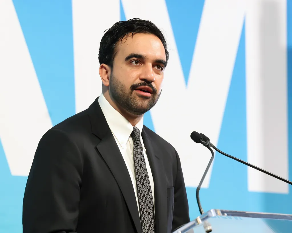 NYC Mayor Zohran Mamdani speaks at a groundbreaking event on a new WTC tower on July 8, 2026.