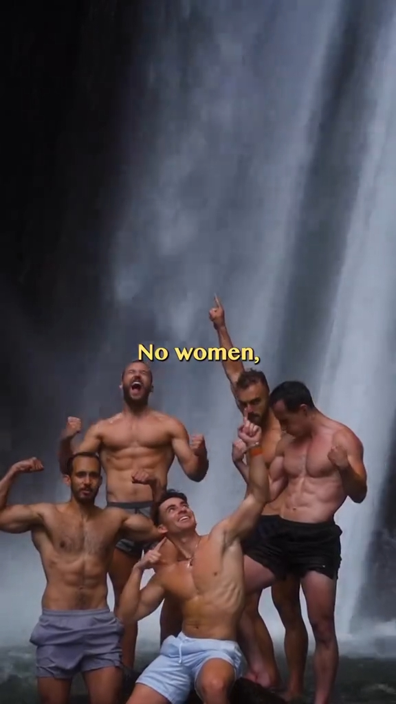 A men-only "Alpha Male" retreat in Bali, Indonesia,