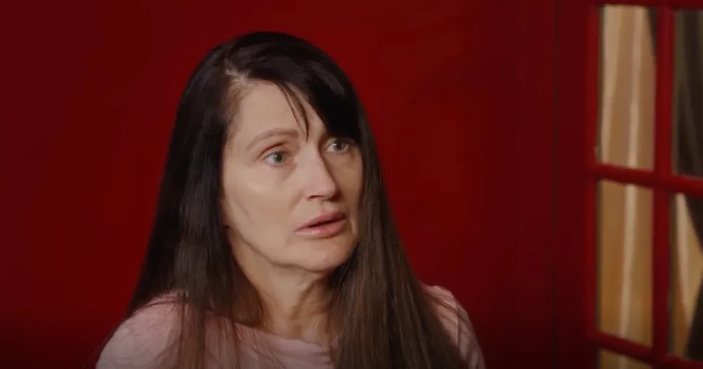 Debby from 90 Day Fiancé with a concerned expression.