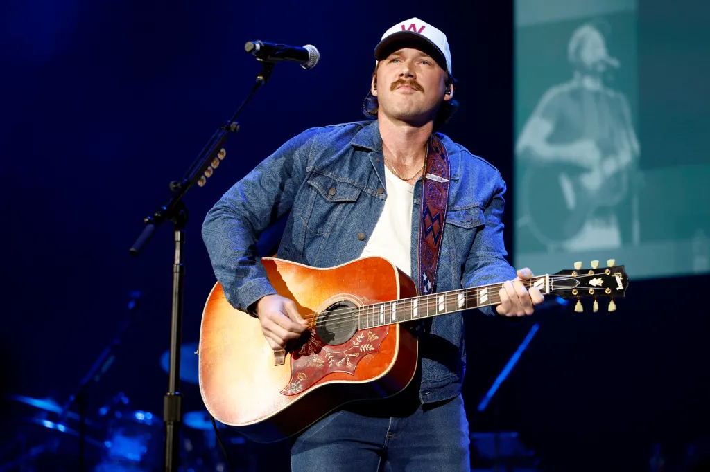 Morgan Wallen performing onstage at the Darius and Friends St. Jude Benefit.