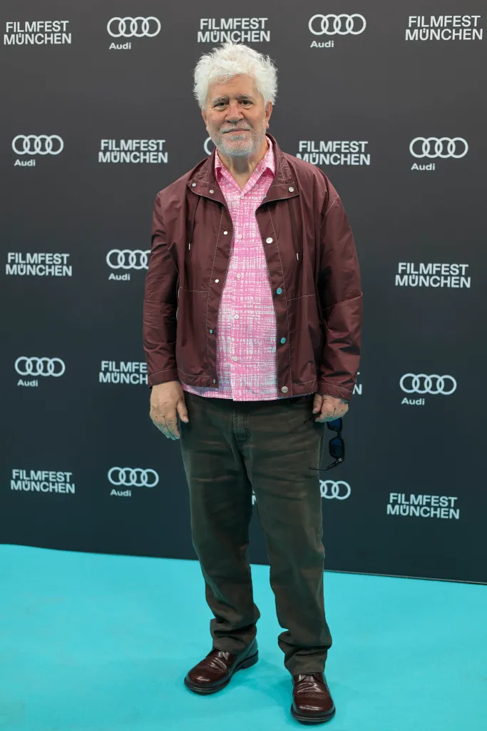 Pedro Almodóvar at the Bitteres Fest premiere at the Munich Film Festival.