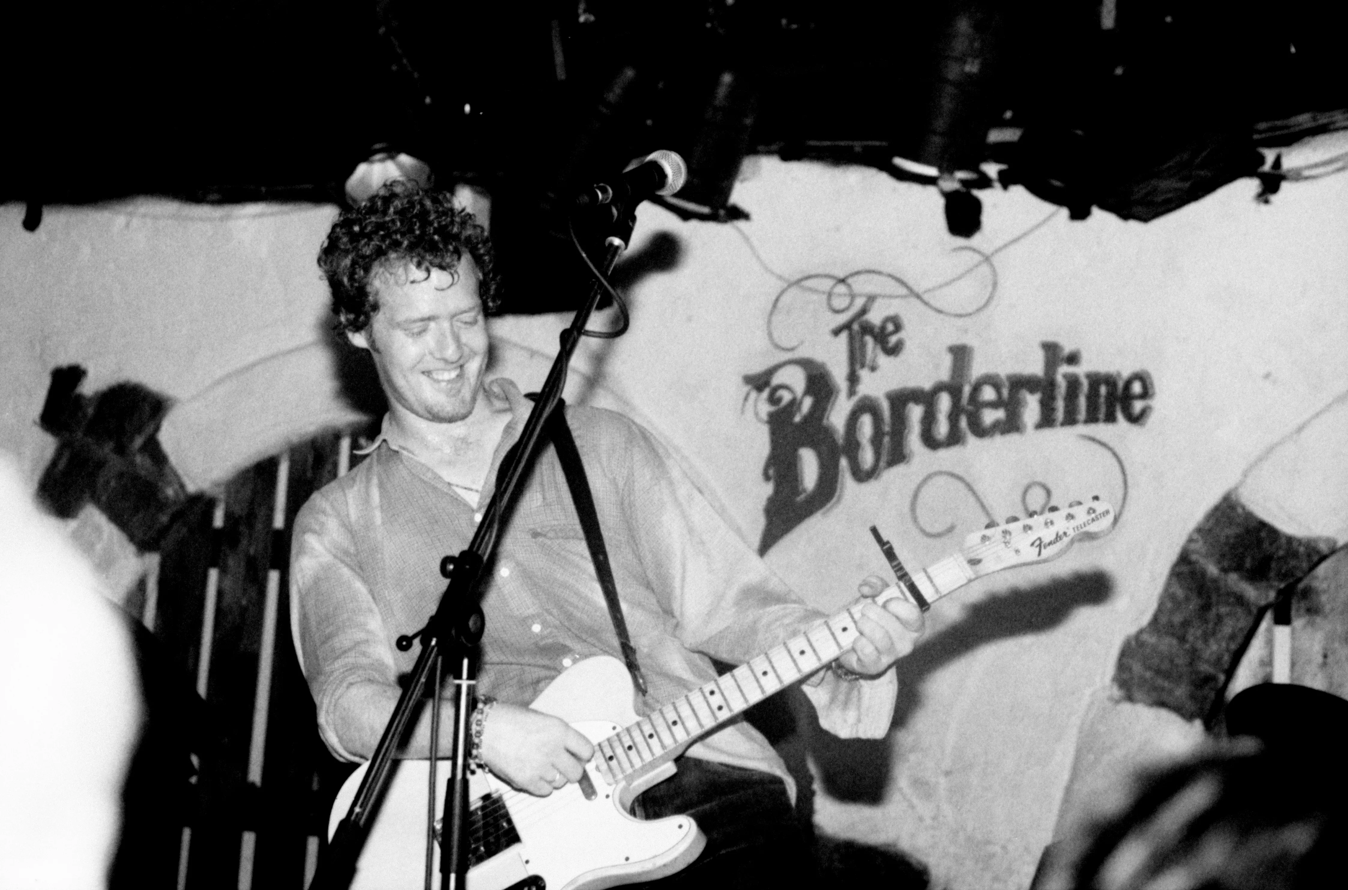 Glen Hansard playing guitar at The Borderline.