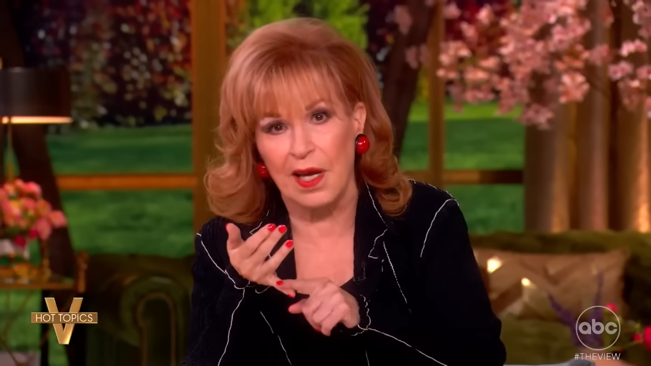 Joy Behar speaking on The View.