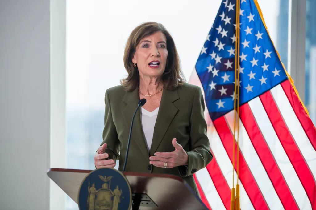 New York Governor Kathy Hochul announces a statewide moratorium on new hyperscale data centers.
