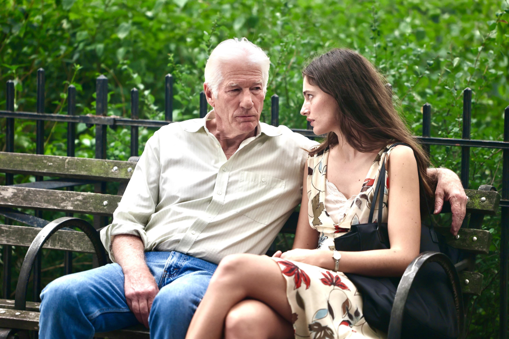 Richard Gere and Diana Silvers in a still from their film "Asymmetry."