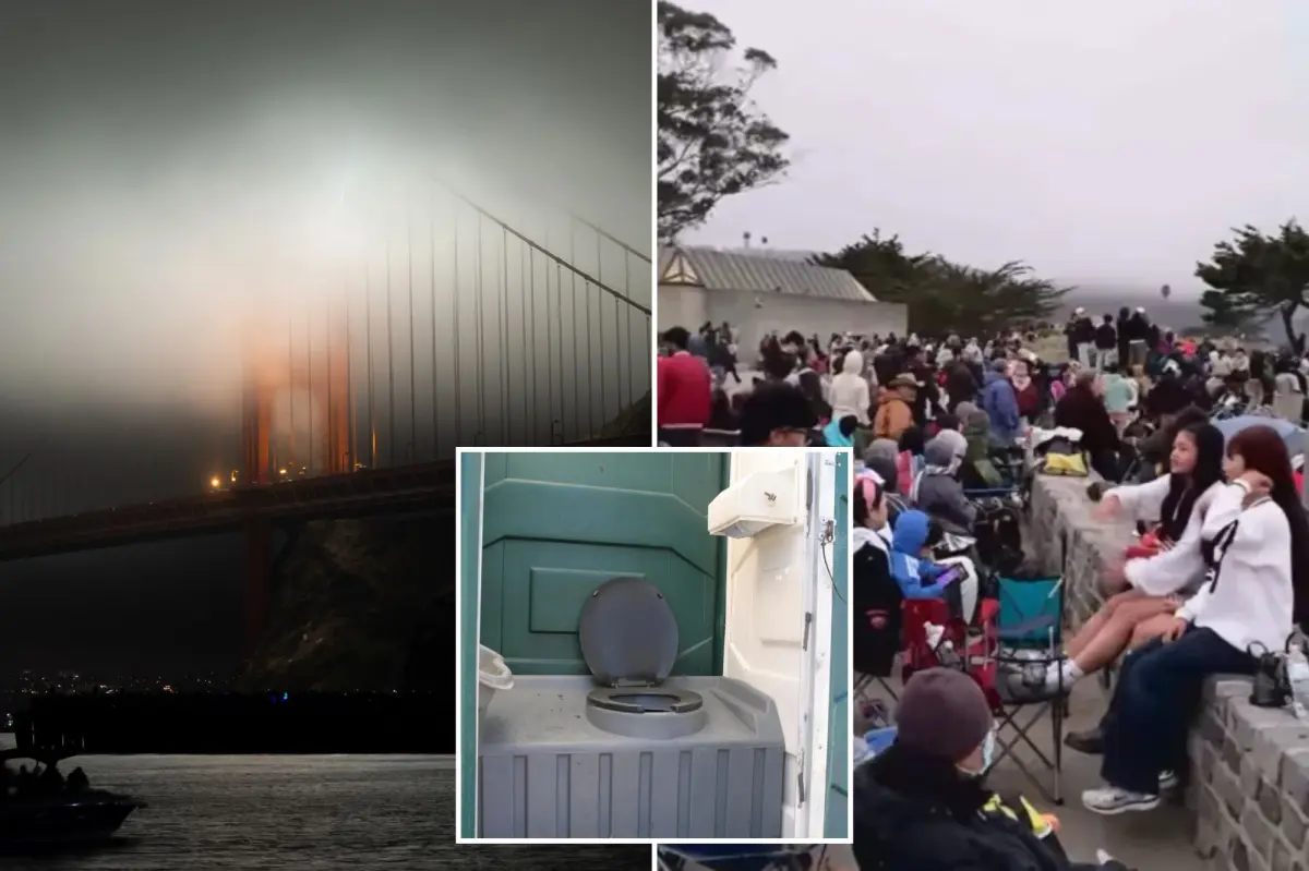 One toilet for every 787 people at Bay Area firework show as fog ruins spectacle