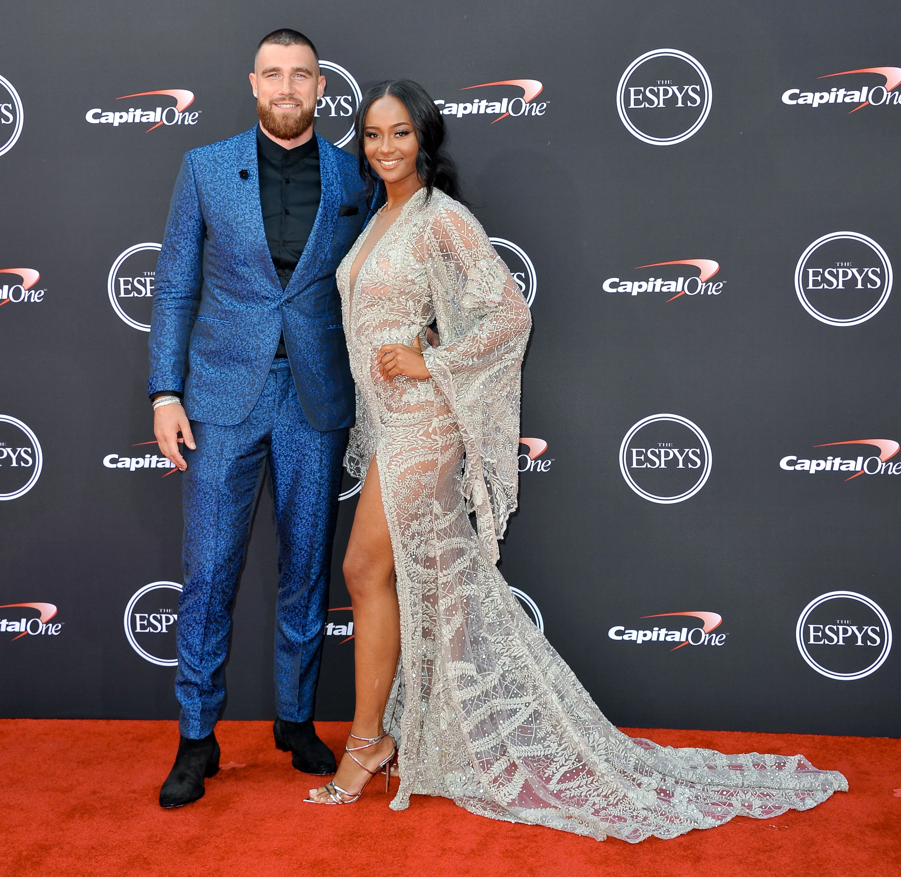 Travis Kelce and Kayla Nicole at the 2018 ESPYs
