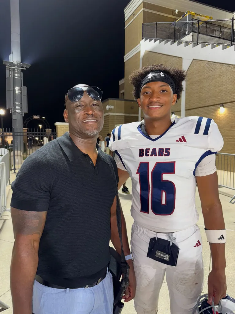 Nolan Wells with his father Elmore Wonsley