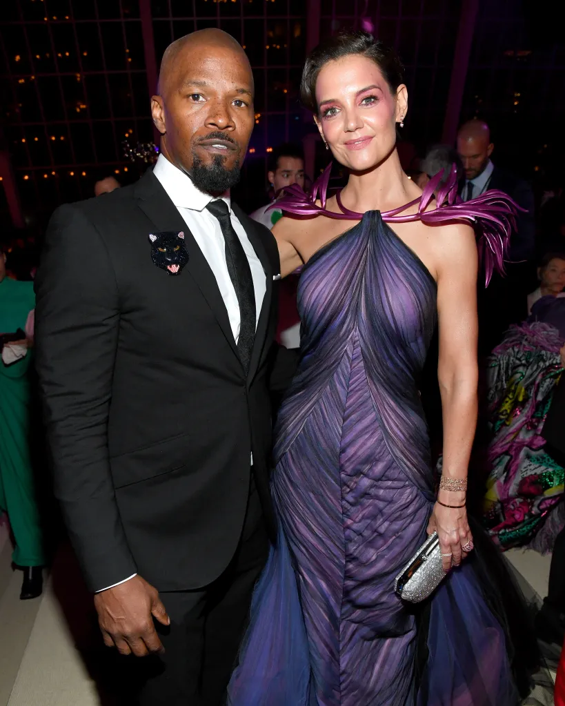 Jamie Foxx and Katie Holmes at the Met Gala.