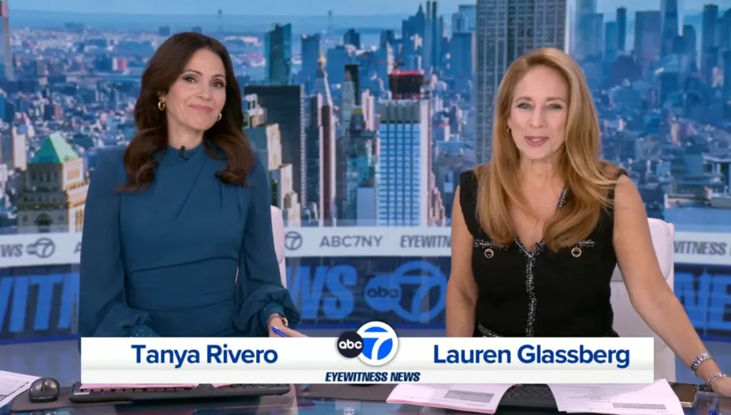 Lauren Glassberg (right) has departed WABC-TV after a 26-year stint at the Disney-owned channel.