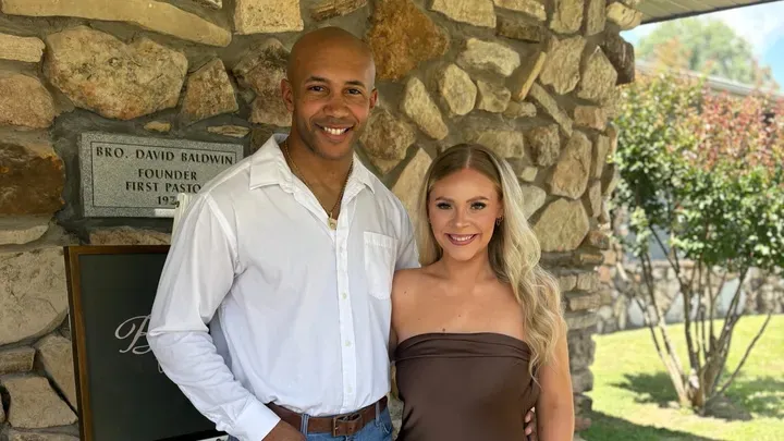 Officer Fred Marsh and his fiancée.