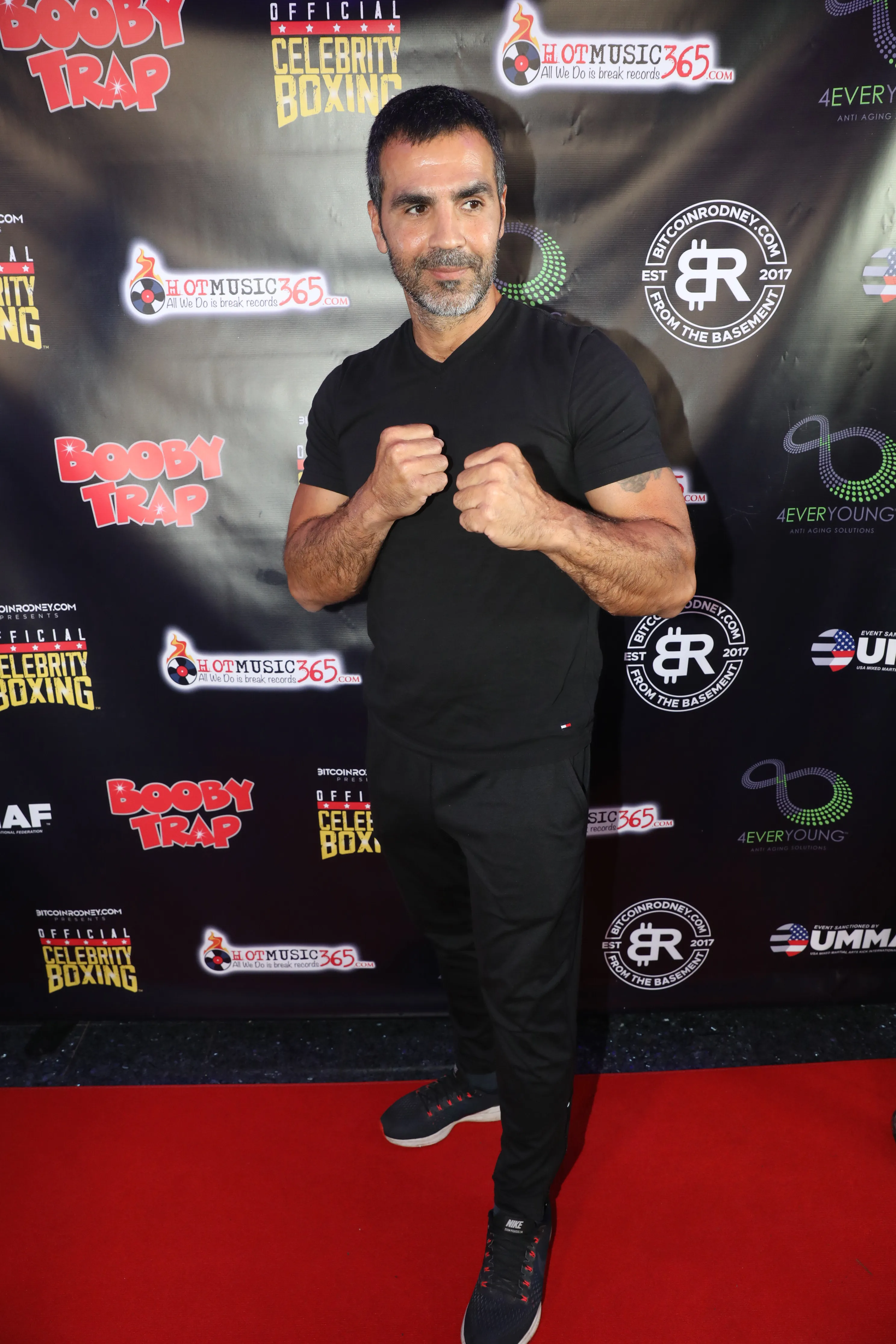 Ojani Noa attends the Official Celebrity Boxing press conference.