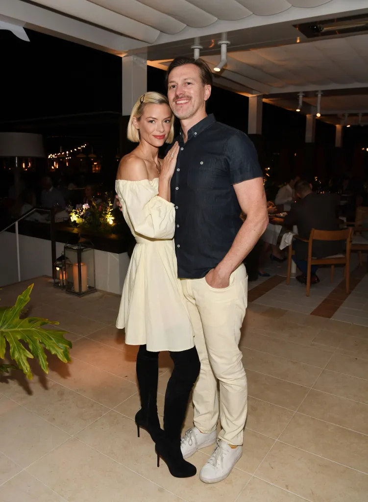 Jaime King and Kyle Newman attend the opening of Serea restaurant.