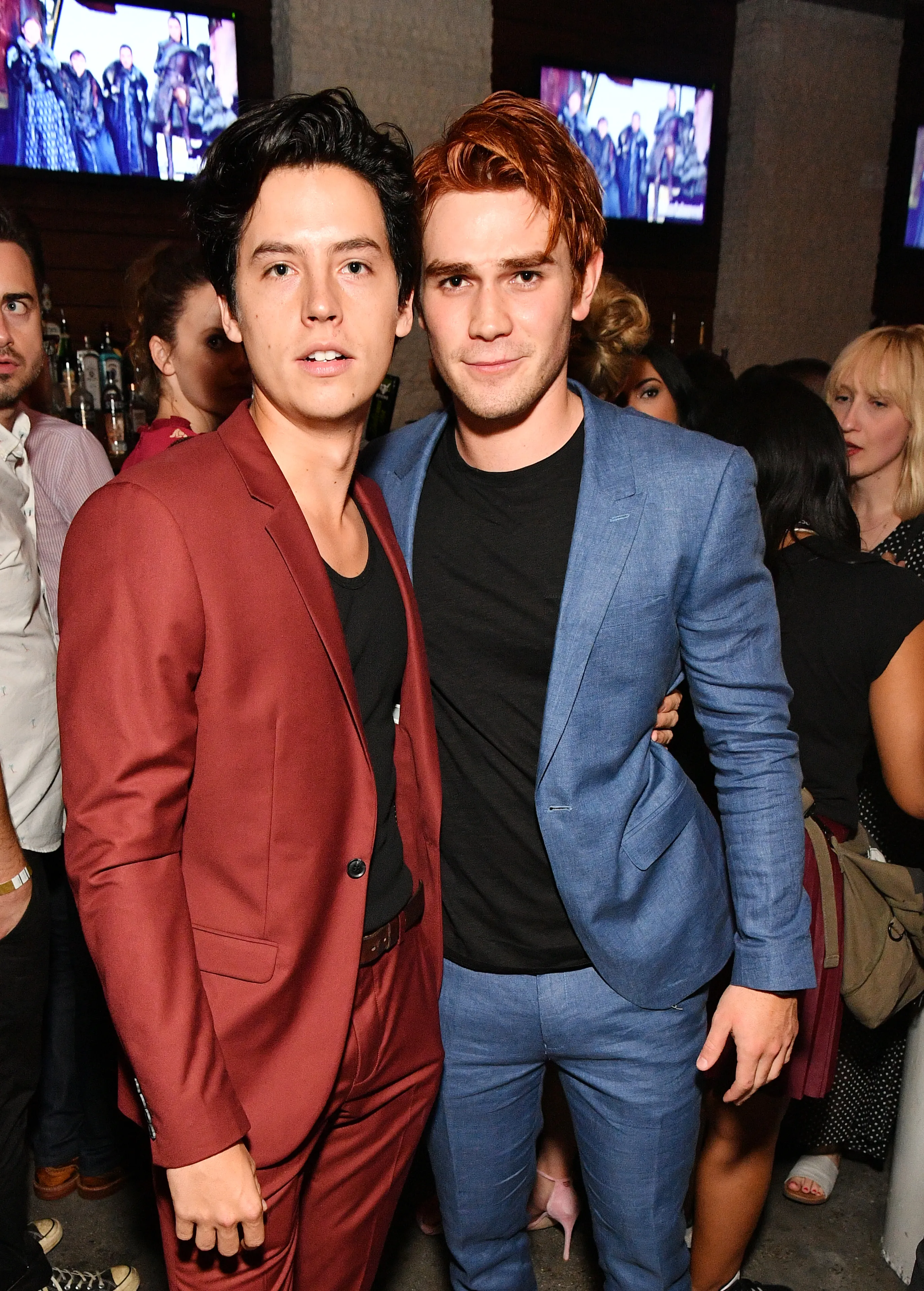 Cole Sprouse and K.J. Apa at Entertainment Weekly's Comic-Con party.