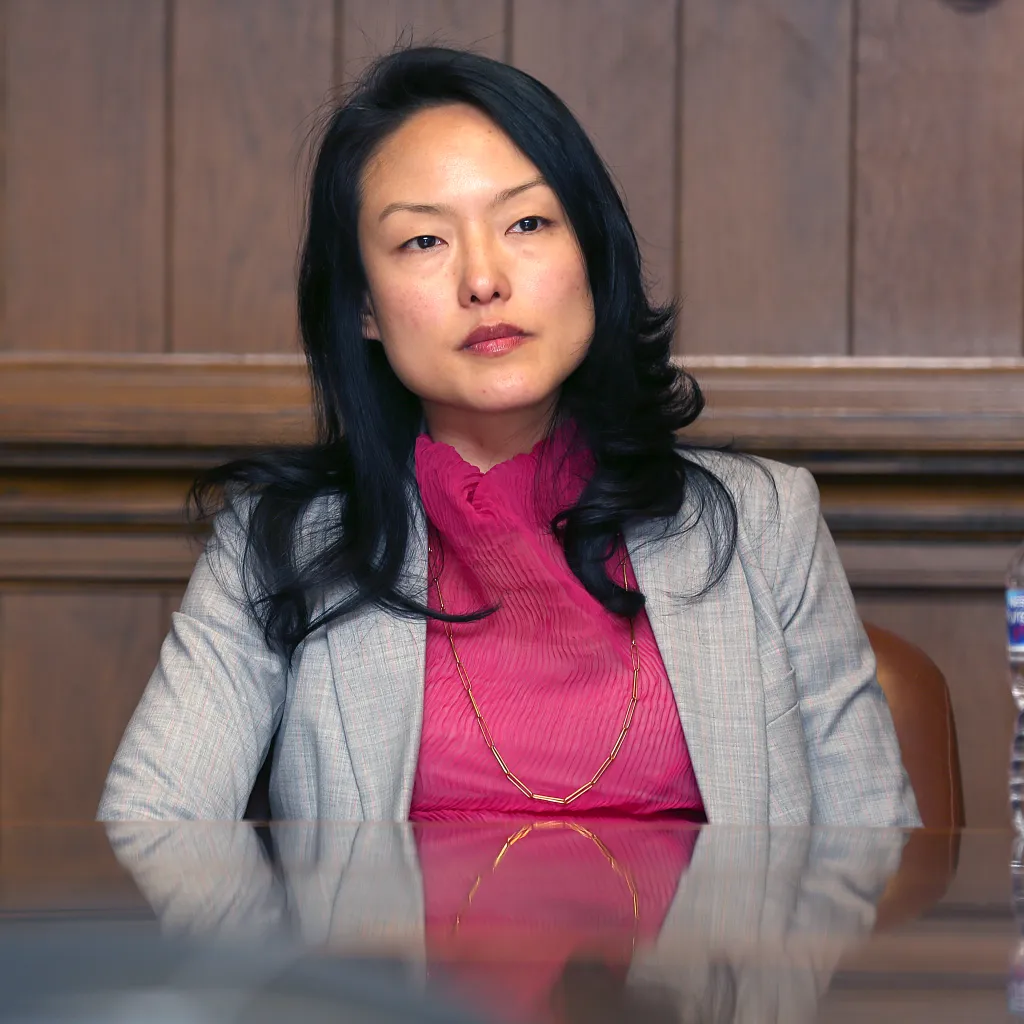 Jane Kim, candidate for San Francisco mayor, speaks to the Chronicle.