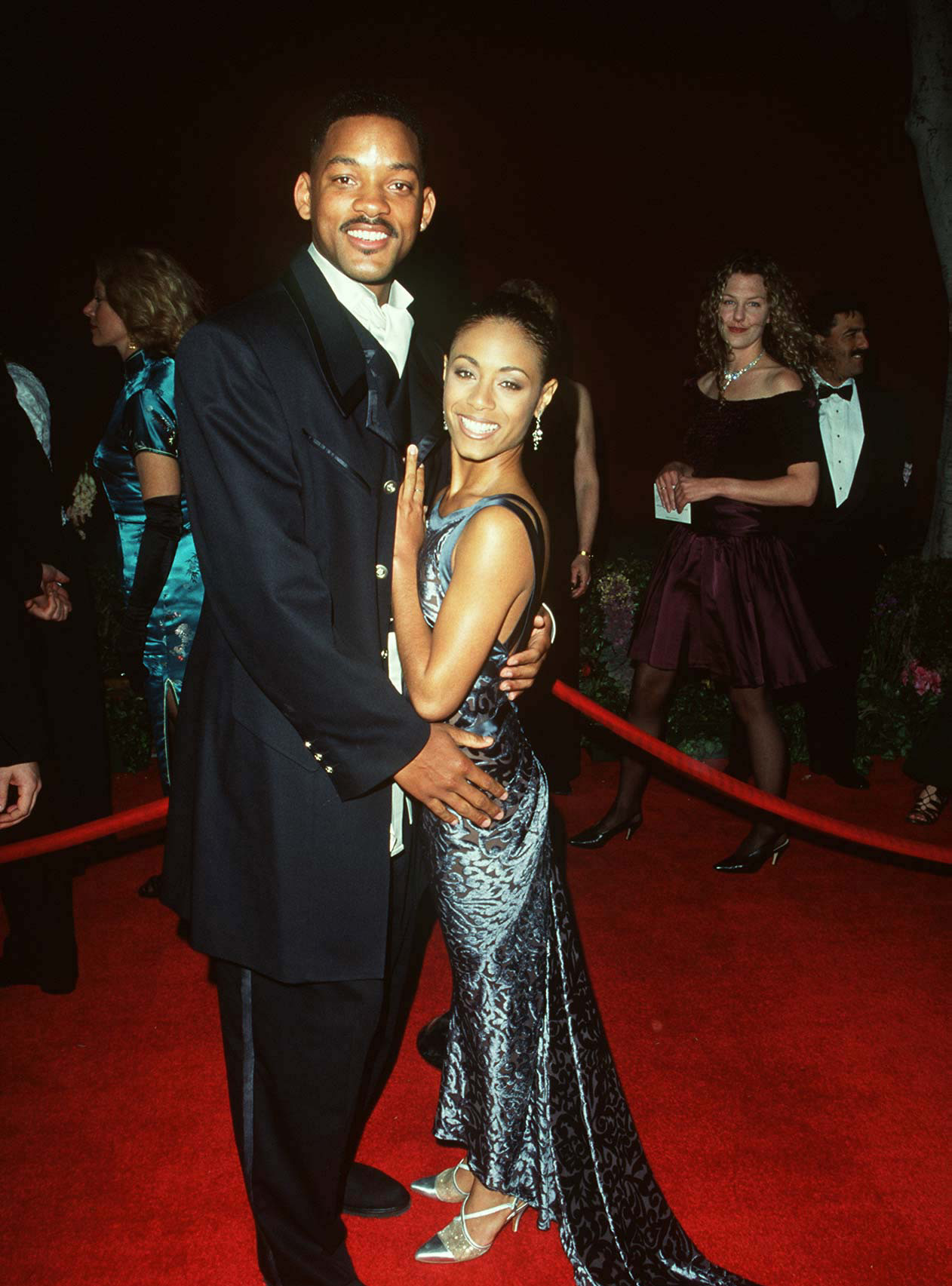 Will Smith and Jada Pinkett at the 68th Annual Academy Awards.