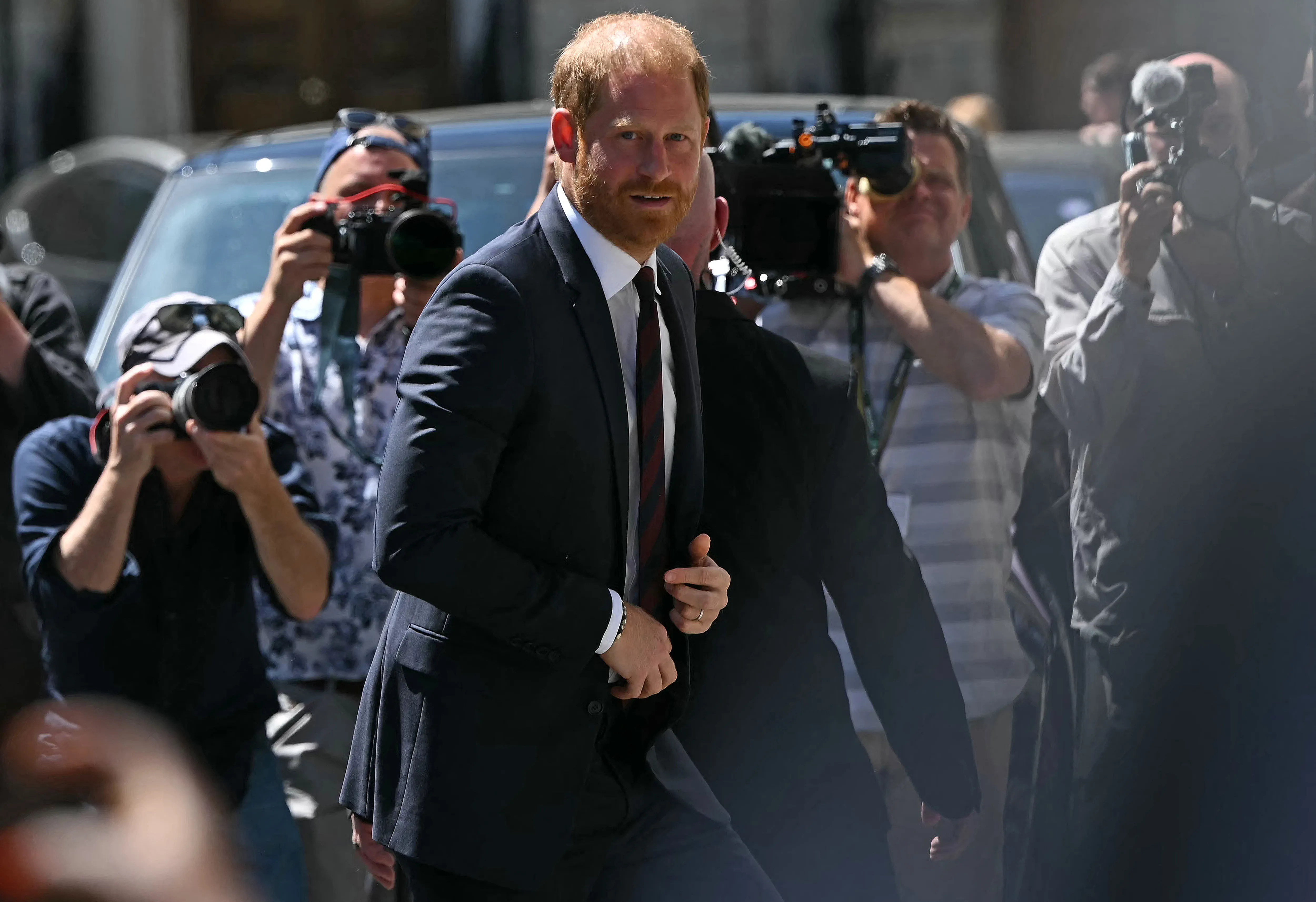 Prince Harry arrives at Chatham House for the Invictus Games Foundation Conversation.