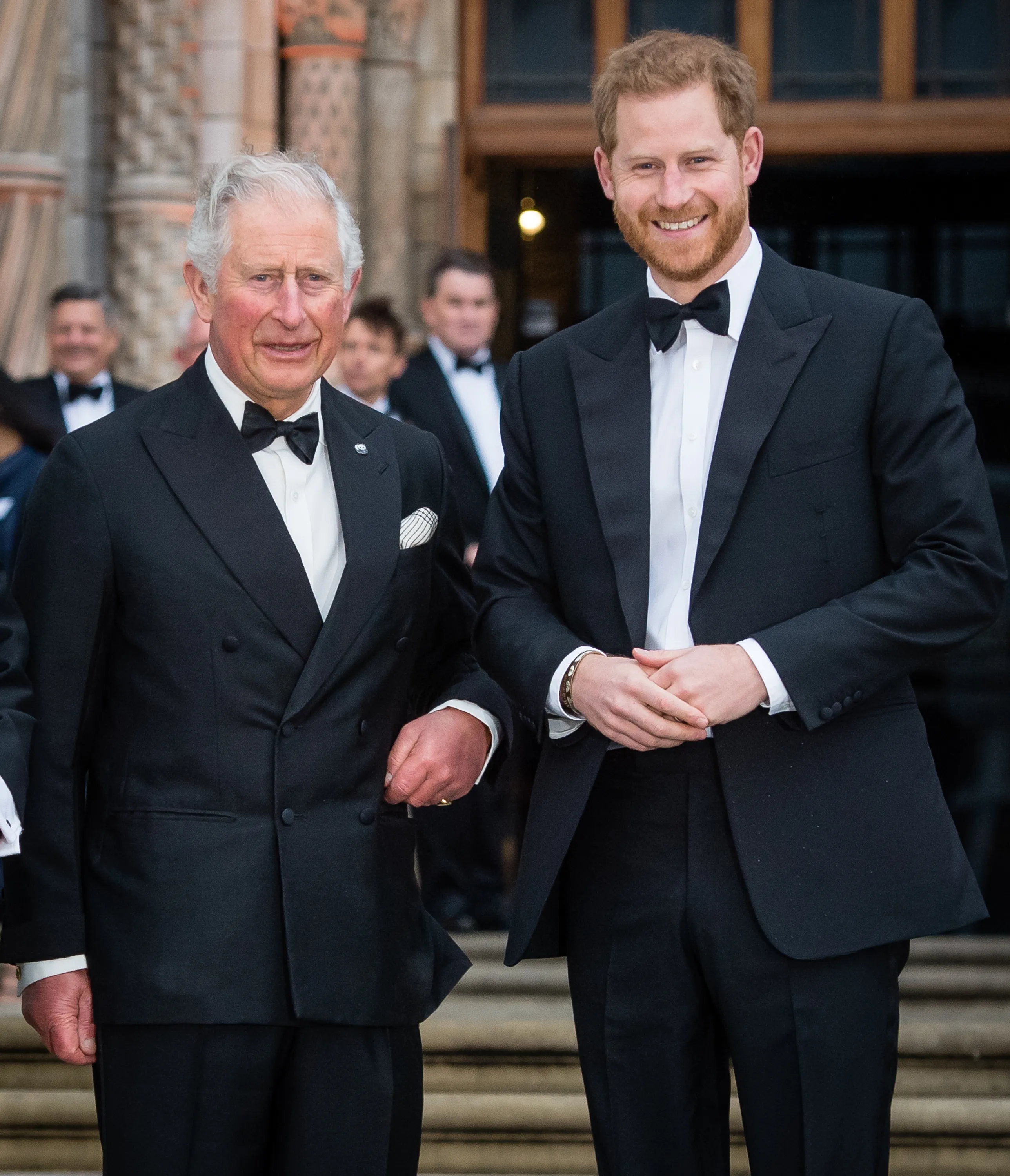 King Charles and Prince Harry in 2019