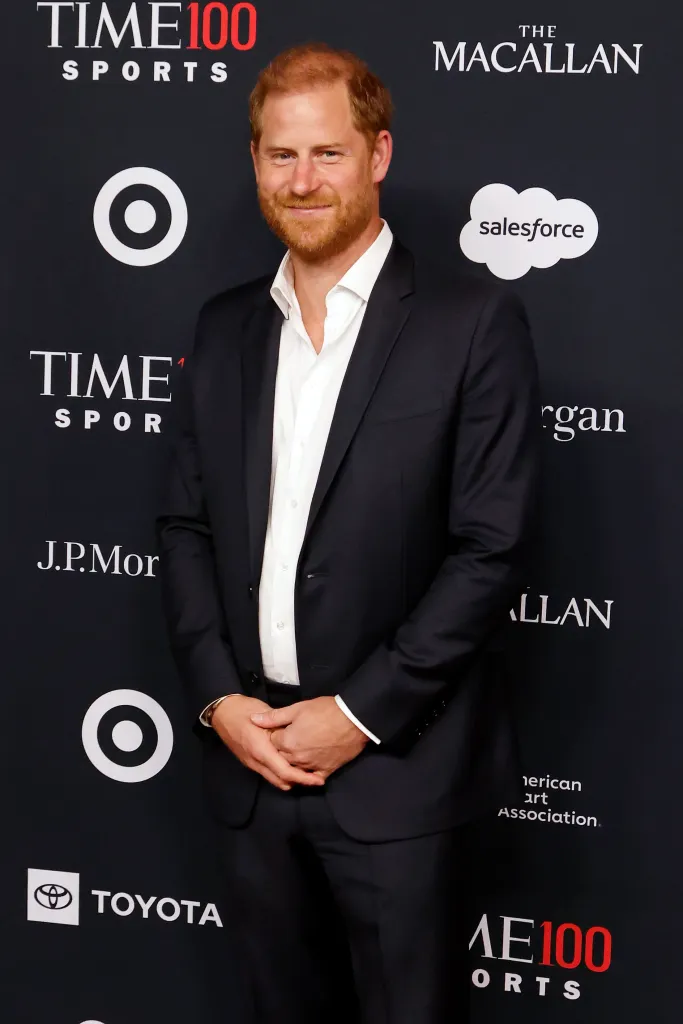 Prince Harry, Duke of Sussex, at the 2026 Time100 Sports Gala.