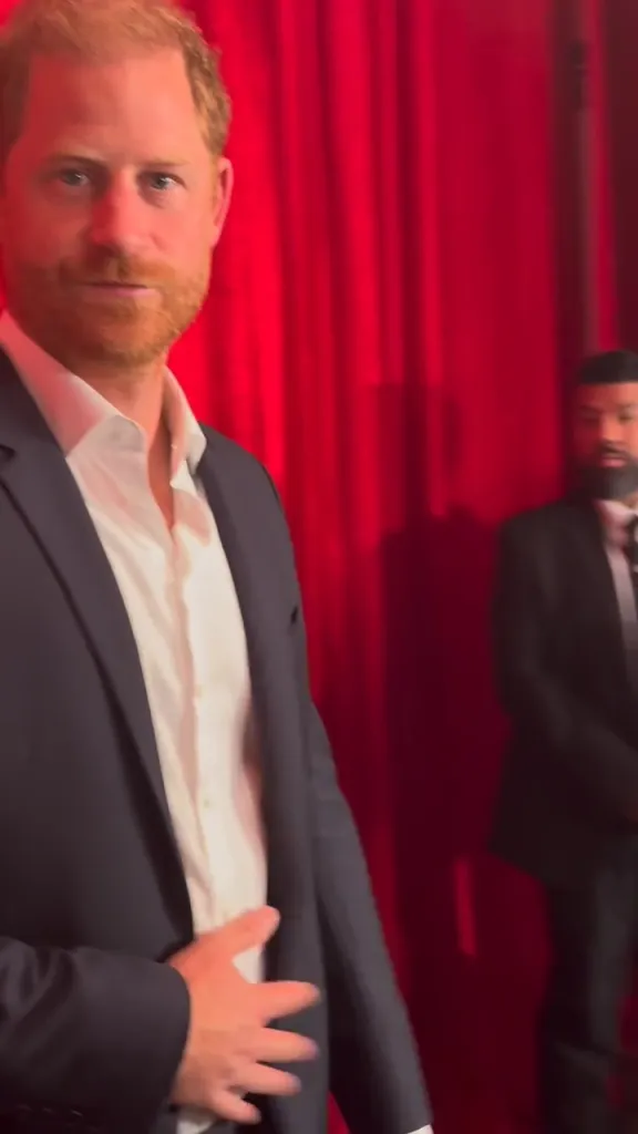 Prince Harry reacts to England's World Cup loss.