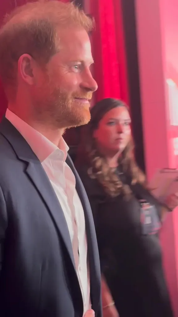 Prince Harry reacting to England's World Cup loss.