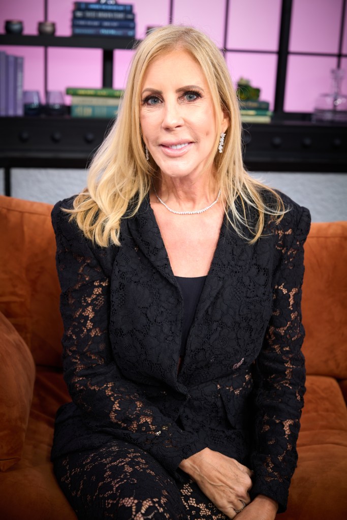 Vicki Gunvalson poses for a picture while visiting the Page Six studio.