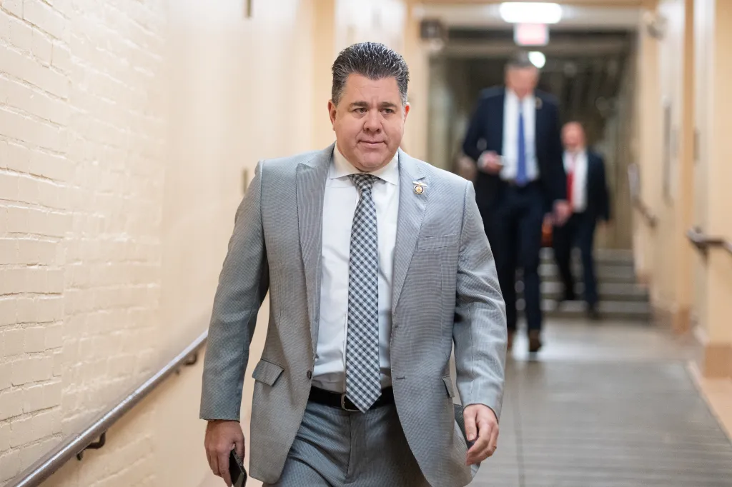 Rep. Nick LaLota walks through the U.S. Capitol.