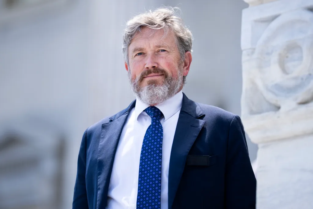 Rep. Thomas Massie leaves the US Capitol on June 25, 2026.