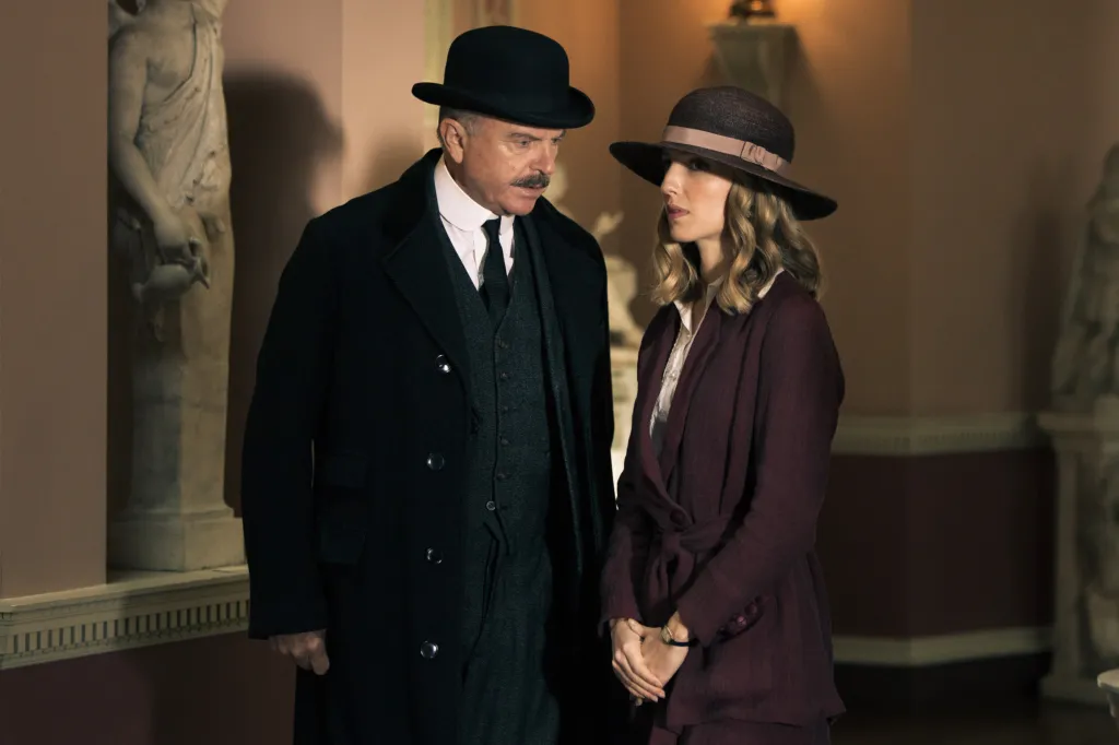 Sam Neill and Annabelle Wallis in character from "Peaky Blinders."