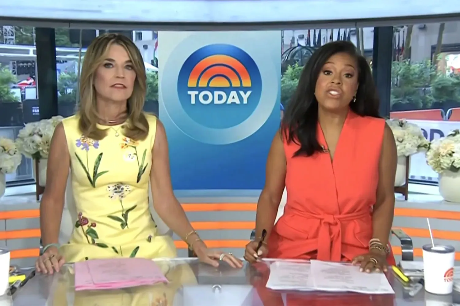 Savannah Guthrie and Sheinelle Jones on Today on July 20.