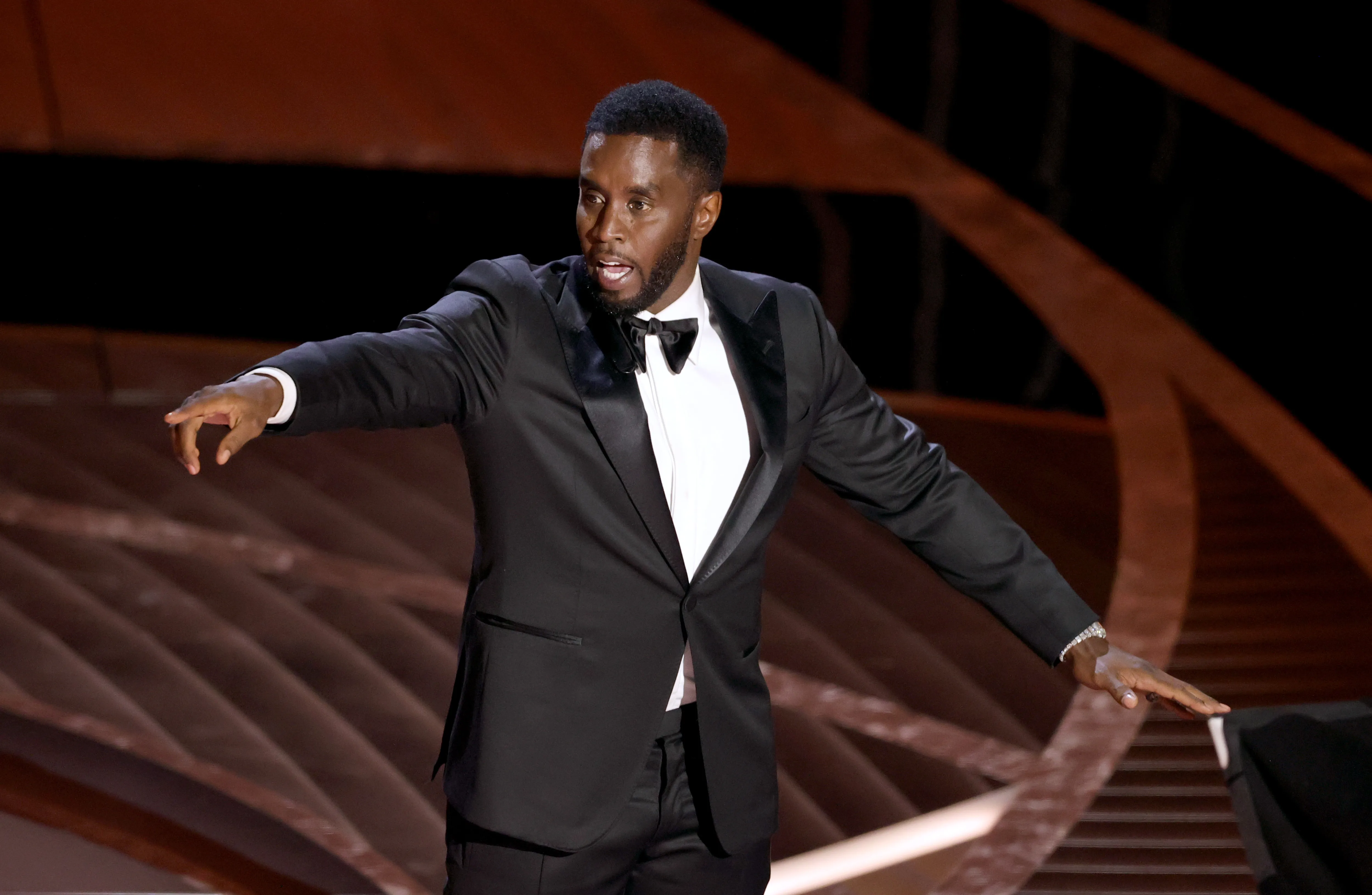 Sean 'Diddy' Combs speaks onstage during the 94th Annual Academy Awards.