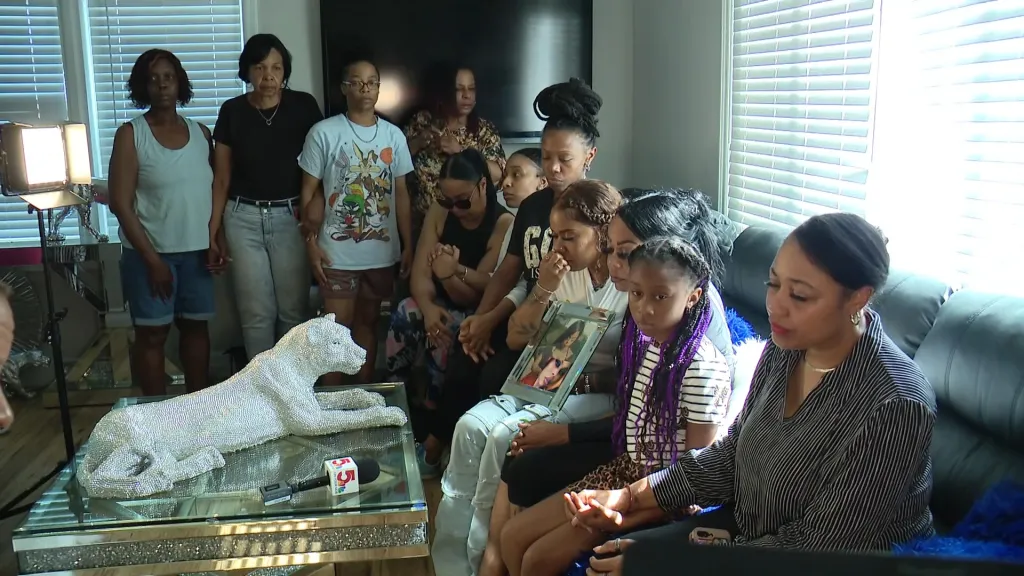 Family and friends grieving the death of Shakeela Martin.