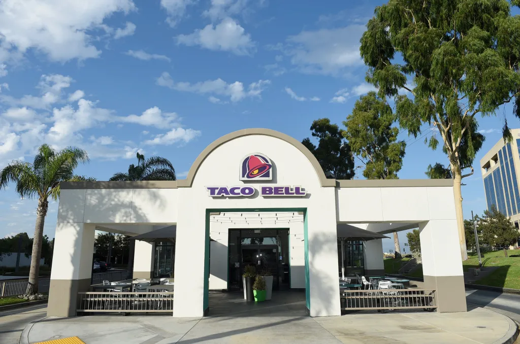 Taco Bell restaurant in Orange County, California.