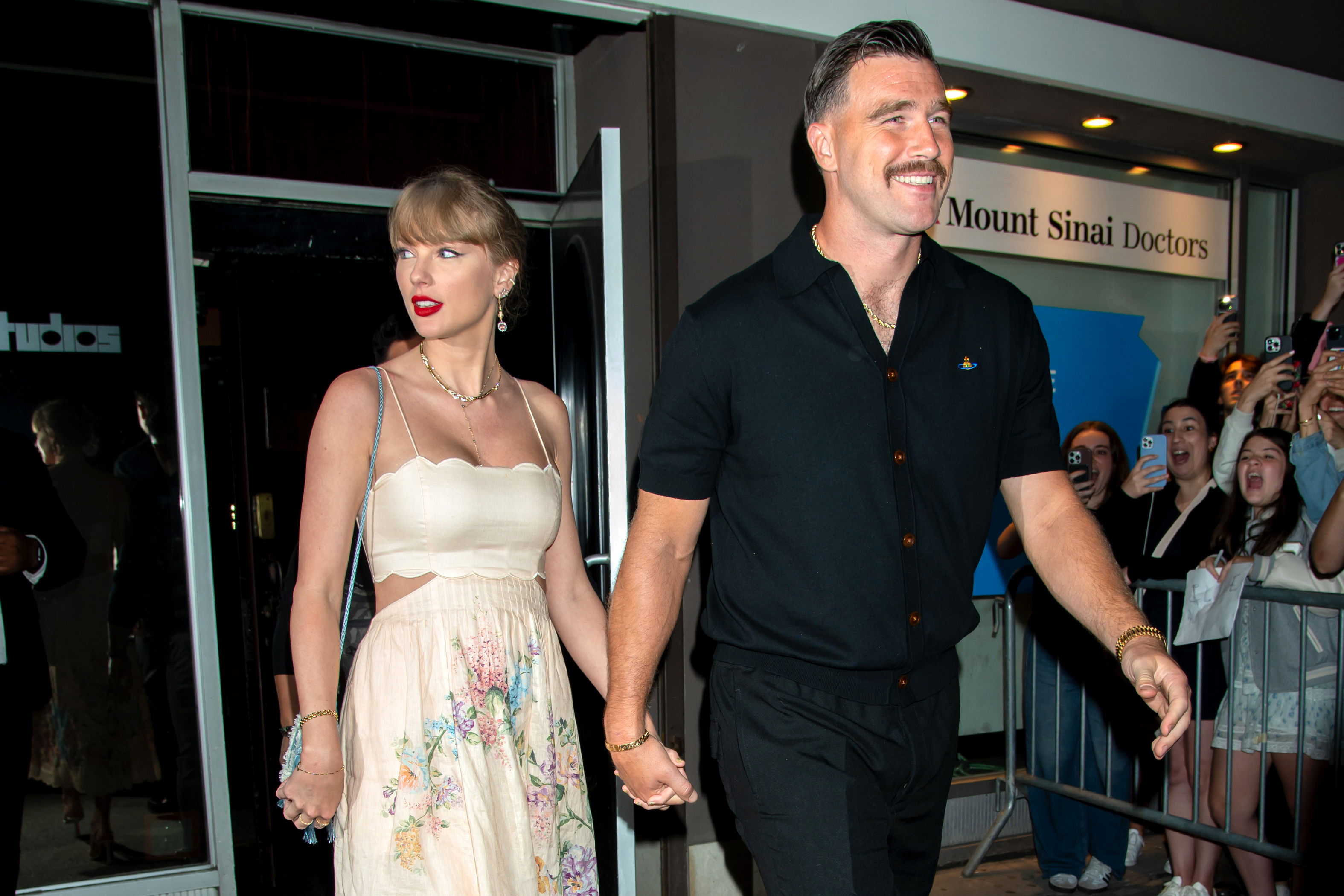 Taylor Swift and Travis Kelce 
