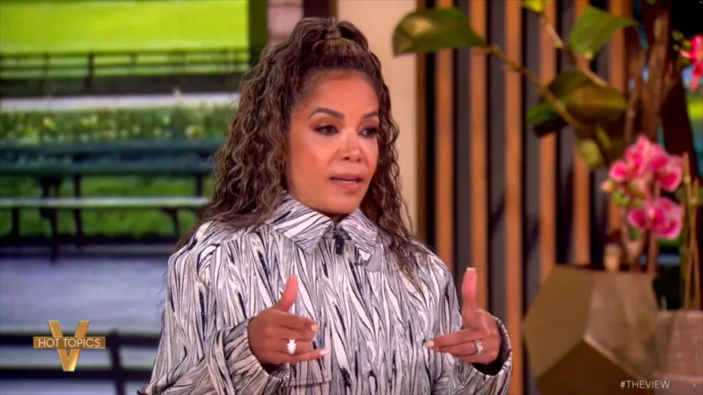 Sunny Hostin speaks during a segment on "The View" on July 6, 2026.