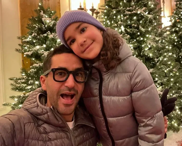 Luciano Frattolin with his daughter, Melina.