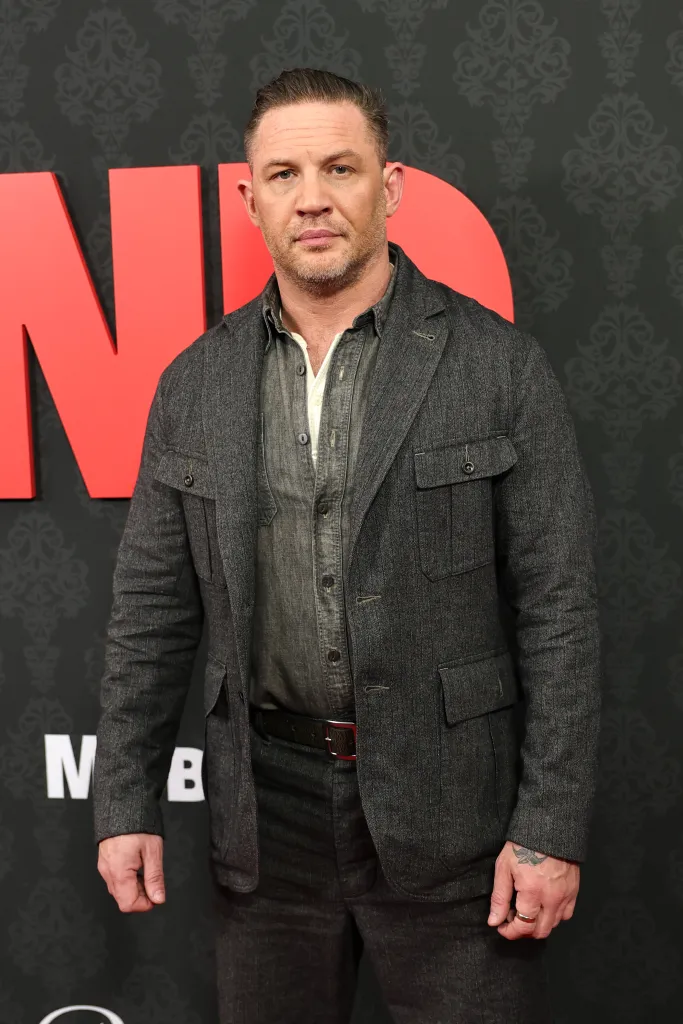 Tom Hardy attends the "MobLand" New York Premiere.