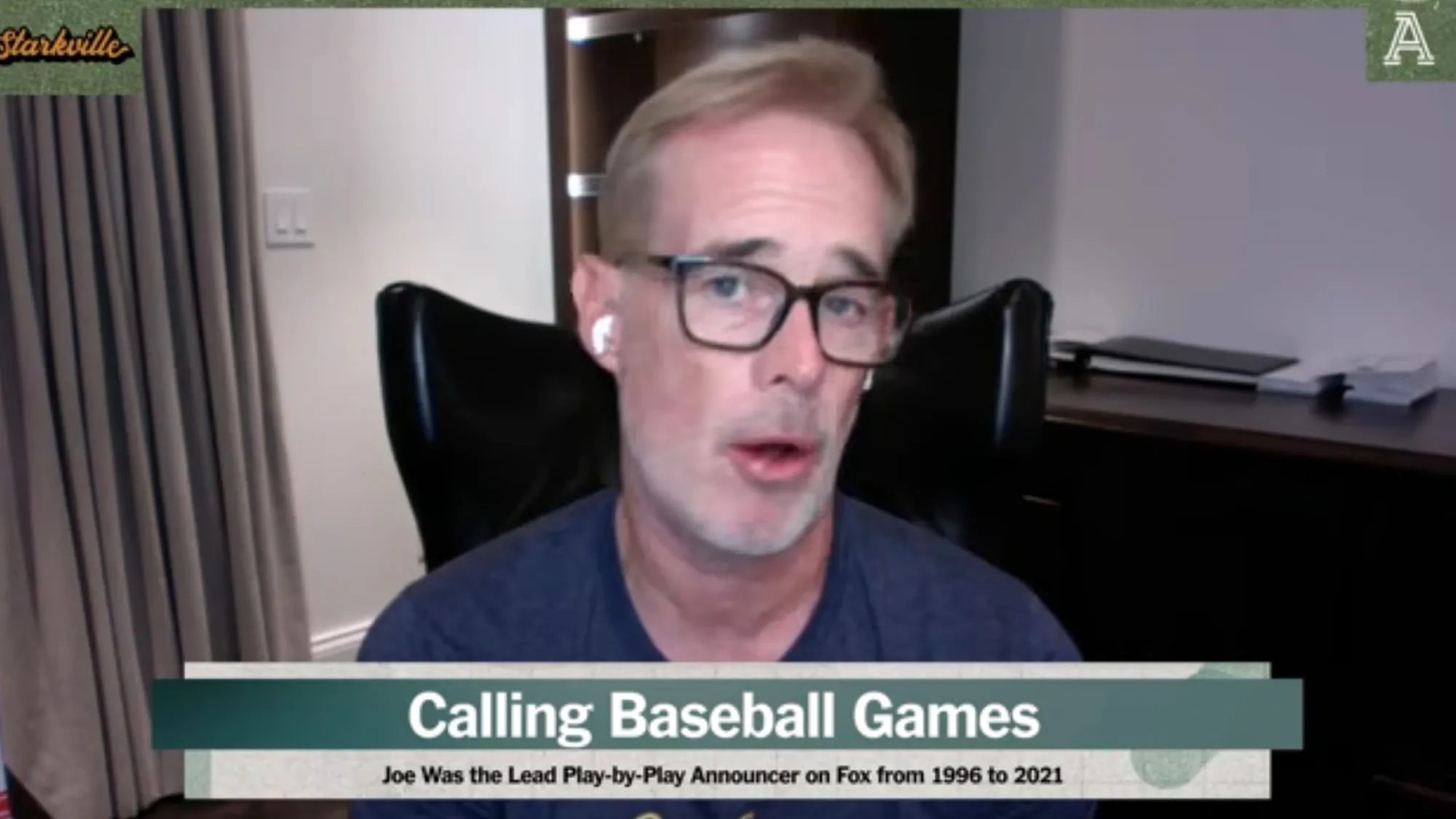 Joe Buck speaking about calling baseball games.