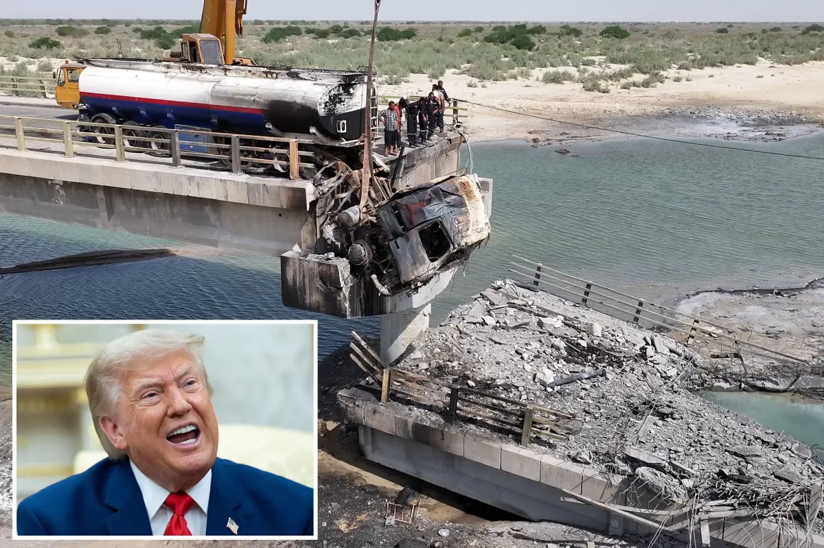 Trump vows to destroy one Iranian bridge or power plant for every shot Tehran takes at Strait of Hormuz shipping